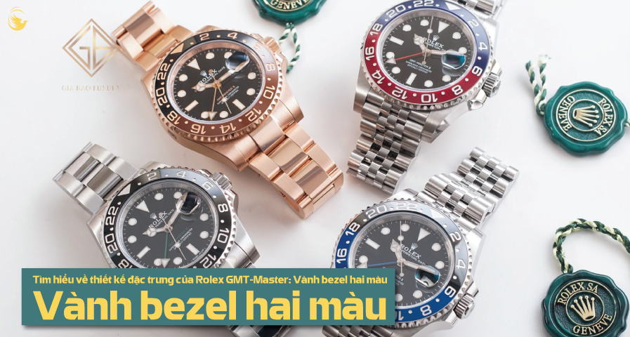 tim hieu ve thiet ke dac trung cua rolex gmt master vanh bezel hai mau