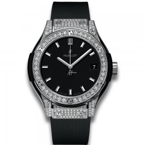Hublot Classic Fusion Titanium Pave Diamonds 33mm