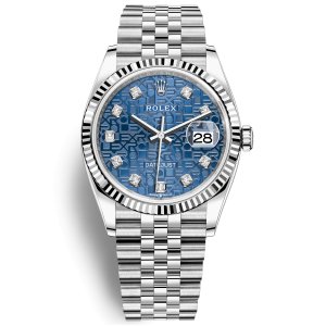 Rolex Datejust 126234 White Gold & Stainless Steel Blue Jubilee 36mm