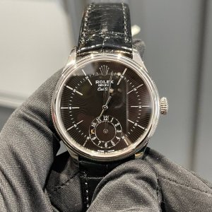 Rolex Cellini Dual Time 39mm White Gold 50529-0007