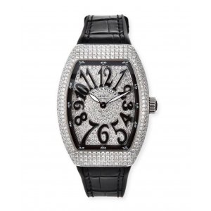 Franck Muller V32 Black Custom Full Diamond