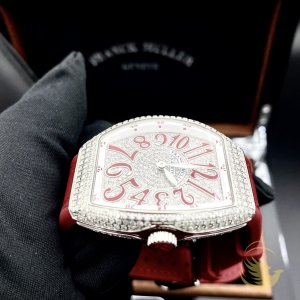 Franck Muller V32 Red Custom Full Diamond