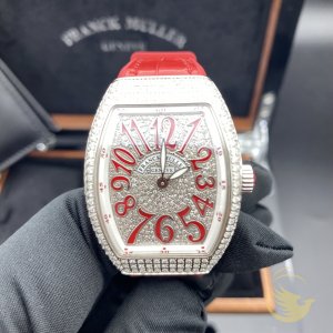 Franck Muller V32 Red Custom Full Diamond
