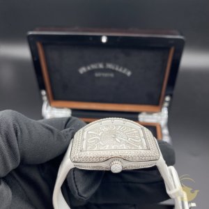 Franck Muller V32 White Custom Full Diamond