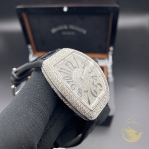 Franck Muller V32 Black Custom Full Diamond