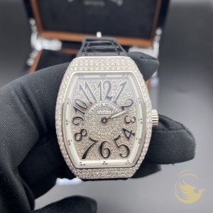 Franck Muller V32 Black Custom Full Diamond