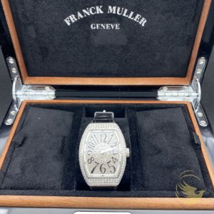 Franck Muller V32 Black Custom Full Diamond