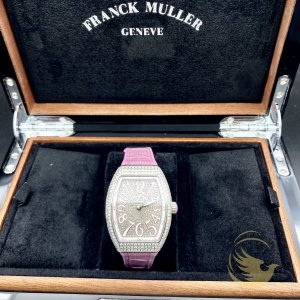 Franck Muller V32 Pink Custom Full Diamond