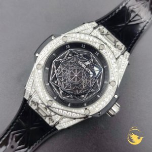Hublot Big Bang Sang Bleu Black Pavé Titanium