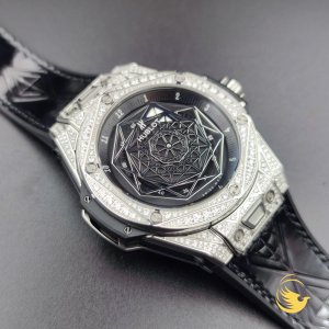 Hublot Big Bang Sang Bleu Black Pavé Titanium