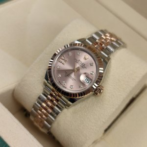 Rolex Datejust 279171 Mặt Hồng Cọc Số Sao Kim Cương 28mm