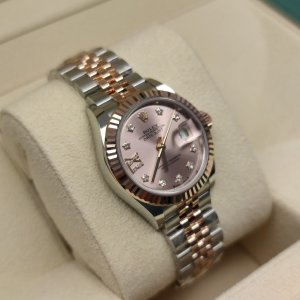 Rolex Datejust 279171 Mặt Hồng Cọc Số Sao Kim Cương 28mm