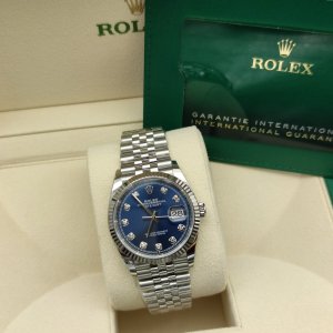 Rolex Datejust 126234 Mặt Số Xanh Cọc Số Kim Cương 36mm