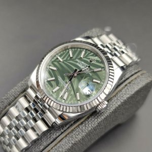 Rolex Datejust 126234 Steel Olive Green Palm 36mm