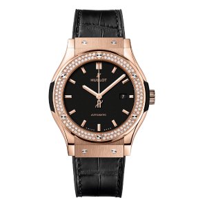 Hublot Classic Fusion 42mm King Gold Diamonds Black