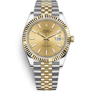 Rolex Datejust 126333 Mặt Champagne Cọc Dạ Quang 41mm