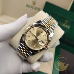 Rolex Datejust 126333 Mặt Champagne Cọc Dạ Quang 41mm