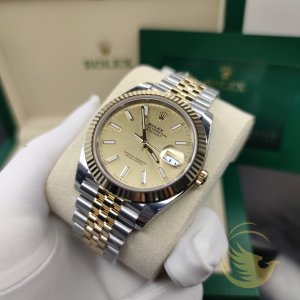 Rolex Datejust 126333 Mặt Champagne Cọc Dạ Quang 41mm