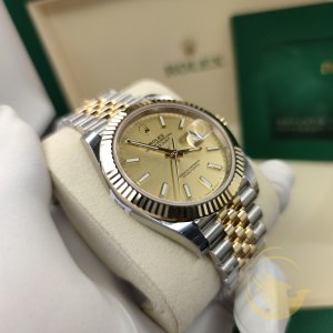 Rolex Datejust 126333 Mặt Champagne Cọc Dạ Quang 41mm