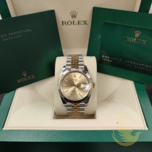 Rolex Datejust 126333 Mặt Champagne Cọc Dạ Quang 41mm