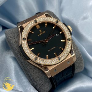 Hublot Classic Fusion 42mm King Gold Diamonds Black