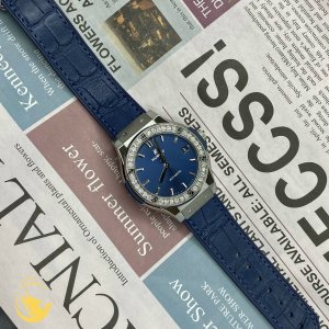 Hublot Classic Fusion 38mm Titanium Blue Diamonds 