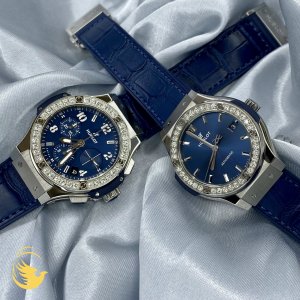 Hublot Classic Fusion 38mm Titanium Blue Diamonds 