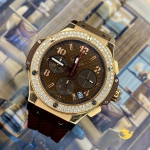 Hublot Big Bang Chronograph 41mm King Gold Capuchino Diamonds