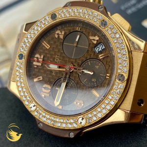 Hublot Big Bang Chronograph 41mm King Gold Capuchino Diamonds