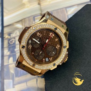 Hublot Big Bang Chronograph 41mm King Gold Capuchino Diamonds