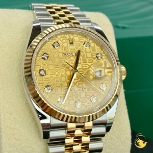 Rolex Datejust 126233 Vi Tính Vàng 36 mm